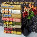 Bath Towel 70x140 cm (27x54 Inches) 100% Cotton Yarn Dyed Fancy Absorbent Water Bath Towel Hotel Quality