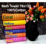 Towel 70 x135 Cm 100 % Cotton Absorbent Water Bath Towel Best Quality